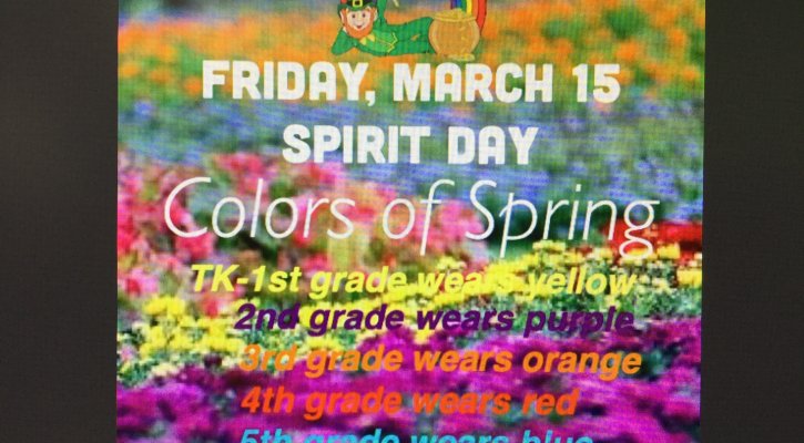 Spirit Day - Colors of Spring